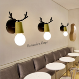 TD® Applique murale rétro moderne en bois, adaptée à la chambre d'enfants, au salon, à la table de chevet, bleue (sans ampoule E27)