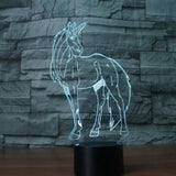TD® Lampe optique poser décoratif tactile 7 couleurs illusion optique - modèle licorne - faible consommation câble USB ou 3 piles AA