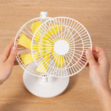 TD® Ventilateur de bureau secouant la tête créatif et pratique muet USB étudiant dortoir bureau chambre chargement facile à nettoyer