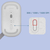 TD® Souris sans fil Bluetooth Bluetooth 5.0 Petite et silencieuse Connectivité bimode Convient à une large gamme d'ordinateurs porta