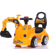 TD® 2-5 ans pelle pour enfants jouet pelle à quatre roues véhicule de construction musique légère voiture yoyo