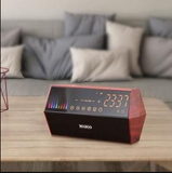 TD®  Double Haut-parleur Haut-parleur Bluetooth sans fil Radio FM Soutien  Haut-parleur de musique Bluetooth Couleur: rouge