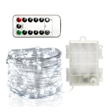 TD® Lot de 3 Guirlande Lumineuse LED 10m 100 LEDs, Blanc Froid, pour Chambre ,Noël ,Mariage ,Soirée, Maison,Jardin.