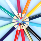 Crayons couleur pour la peinture 12 couleurs couleur pinceaux ensemble crayons de couleur peinture couleur pour enfants appre