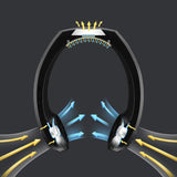 TD® Mini refroidisseur d'air USB mini portable suspendu climatisation ventilateur de refroidissement ventilateur suspendu au cou