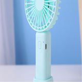 INN® Mini ventilateur de poche de dessin animé chargeant le dortoir des étudiants de bureau pour enfants tenant une main mignonne te