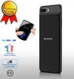 TD® Chargeur Rechargeable Batterie Externe Puissante IPhone Étui Housse Batterie Coque d'alimentation Boitier d’extension durée de v