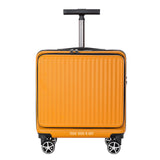 TD® Valise 16 pouces mot de passe roue universelle voyage d'affaires embarquement chariot anti-vol anti-rayures bagages motif orange
