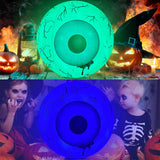 TD® Halloween decoration PVC gonflable LED télécommande boule émettant de la lumière décoration flash boule changeant de couleur