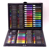 Papeterie pour enfants 168 pièces ensemble de stylos de couleur cadeau d'anniversaire art ensemble d'apprentissage pastel à l
