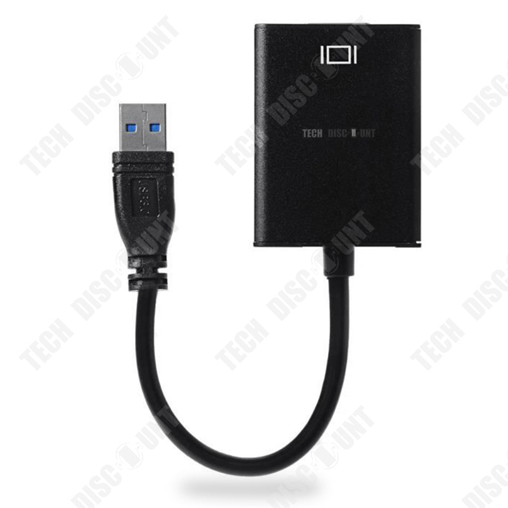 TD® Adaptateur USB 3.0 Convertisseur USB vers HDMI Adaptateur audio Connecteur d'ordinateur haute résolution sans pilote