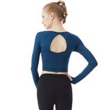 Hauts de yoga avec coussinets de poitrine vêtements de yoga de sport hauts vêtements à séchage rapide fitness t-shirts pour f