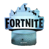 TD® 3D Lampe Illusions Fortnite Jeu Logo Lampe Veilleuse LED USB 7 Couleurs Télécommande Touch Chambre Décoration Lamp de Table Cade