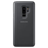 TD® Housse de protection et miroir vertical Samsung S9 + Plus Coque d'origine/ Anti-chute et Rayures / Etui en cuir intelligent flip