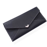 TD® Porte-Monnaie Femmes Mode Amour Décoration Longue Portefeuille / Carte  Bourse Enveloppe Bouton à Pression Pochette