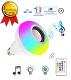TD® Ampoule Haut parleur enceinte E27 bluetooth connectée intelligente coloré LED contrôle éclairage maison changement couleur lampe