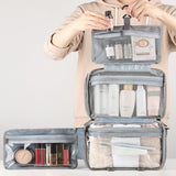 TD® Trousse de toilette pliable voyage sec humide compartiments sac de rangement cosmétique pour hommes sac cosmétique accessoires