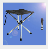 Tabouret pliant rétractable extérieur banc de chaise de camping en acier inoxydable mazza portable