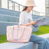 Sac de rangement sac de voyage portable sac de bagage pliable rangement cosmétique portable étanche à la poussière et à l'hum