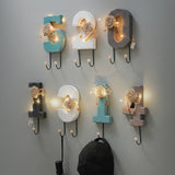 Crochet créatif porte manteau crochet clé crochet porche stockage mur crochet rangement mur décoration rack rétro crochet déc