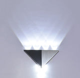 TD® Applique murale intérieur LED - Triangle - En aluminium - 3W - Blanc chaud