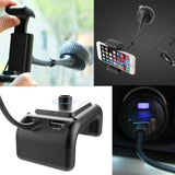 TD® Support de téléphone portable Bluetooth pour voiture pour lecteur de musique mp3 intelligent mains libres haute performance soli