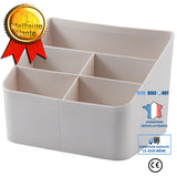 TD® Boîte de rangement Étagère de rangement de bureau Boîte de rangement cosmétique en plastique Boîte de rangement de bureau simple