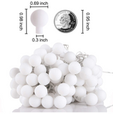 TD® Guirlande lumineuse LED à Piles - 80 Ampoules - Blanc Chaud - 10 m