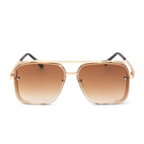 TD® Nouvelles lunettes de soleil de style steampunk hommes et femmes lunettes de soleil carrées tendances européennes et américaines
