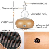 TD® diffuseur huiles essentielles electrique humidificateur maison parfum bois grande capacité ioniseur naturel aromathérapie