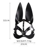 TD® Halloween decoration masque de lapin en cuir punk Prom Party Halloween Carnaval Animal Maquillage Costume Props