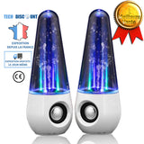 TD® Haut-parleur fontaines à jet d'eau enceinte portable éclairage téléphone ordinateurs lumière led coloré musique fête puissant