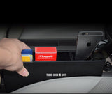 TD® boite de rangement plastique enfant compartiment siège voiture organisateur espace téléphone clés carte véhicule noir sac poche