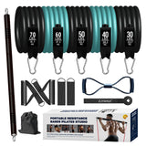 TD® Bodhi bâton ensemble fitness résistance bande yoga tension corde sport élastique corde tension latex corde 11 pièces ensemble