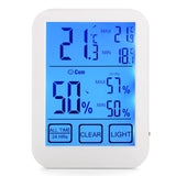 TD® Horlogre station météo sans fil intérieur extérieur capteur thermométre hygrometre numerique LCD prévision moniteur humidité