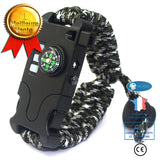 INN® Bracelet de survie d'urgence multifonctionnel pour aventure en plein air, bracelet de survie corde parapluie à sept noyaux brac