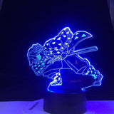 TD® 3D Illusion Lampe Acrylique LED veilleuse Anime démon Slayer Agatsuma Zenitsu pour Enfants Enfant Chambre décoration Cool Cadeau