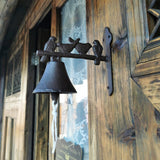 HTBE® Cloches en fonte rétro nostalgique B & B cour porte d'entrée décoration créative tenture murale sonnette style européen et amé