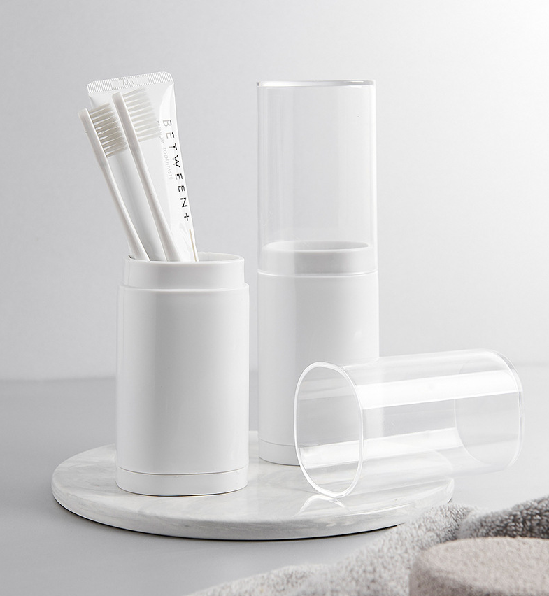 Tasse de lavage portable simple boîte de rangement de brosse à dents de voyage tasse de rince-bouche ensemble de lavage debou