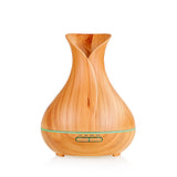 TD® Grain de bois coloré Vase silencieux diffuseur d'arôme humidificateur à ultrasons aromathérapie humidificateur bureau aromathéra