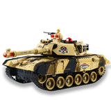 TD® 54cm Le char télécommandé peut lancer plusieurs batailles chargeant le jouet de garçon modèle de canon à chenilles pour enfants
