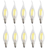 10X E14 Filament Ampoule 4W Filament LED Ampoules Vintage Blanc Froid 6500K C35 Lampe Edison Retro 400LM Brillant Ampoule Edi
