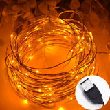TD® SS Guirlande Lumineuse LED à pile100 LED 10M Guirlande Lumineuse avec télécommande Fil cuivre
