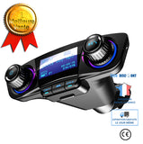 TD® Chargeur de voiture -Sans fil mains libres appelant chargeur de voiture Transmetteur FM lecteur MP3 adaptateur radio chargeur de