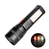 TD® Sortie aimant lumière COB côté lumière avertissement lumière de travail forte lumière extérieure projecteur lampe de poche
