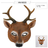 TD® Accessoires de costume de maquillage animal fête de noël décoration de visage de cerf en mousse PU