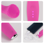 TD® Brosse de nettoyage faciale de silicone imperméable électrique machine de massage faciale de nettoyage de pores