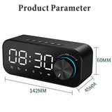 INN® Petite mini horloge stéréo, double réveil domestique à grand volume, haut-parleur  Bluetooth version anglaise, caisson de basse