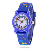 TD® Montre de dessin animé 3D pour enfants étanche lettre montre à quartz montre d'école primaire filles montre montre pour enfants