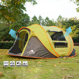 TD® Tente extérieure entièrement automatique pour 3-4 personnes pour ouvrir rapidement la tente sans pique-nique de camping anti-plu